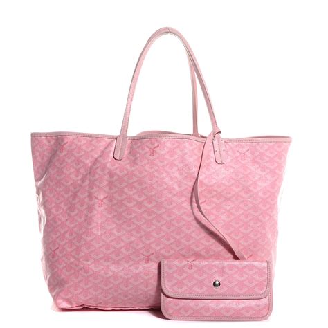 goyard saint louis tote goyardine pm pink - us